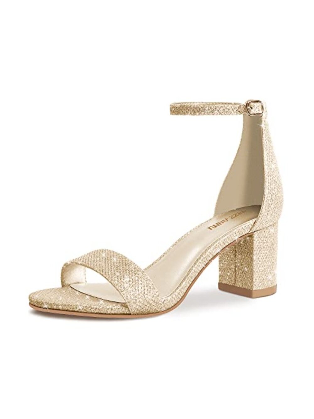 Low Block Chunky Heel Sandals Open Toe Ankle Strap Buckle Party Dress Shoes